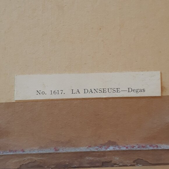 Vintage Framed Picture of Degas "La Danseuse" - Picture 2 of 4